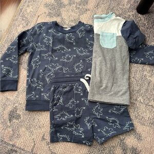 Toddler boy 3 piece dinosaur set